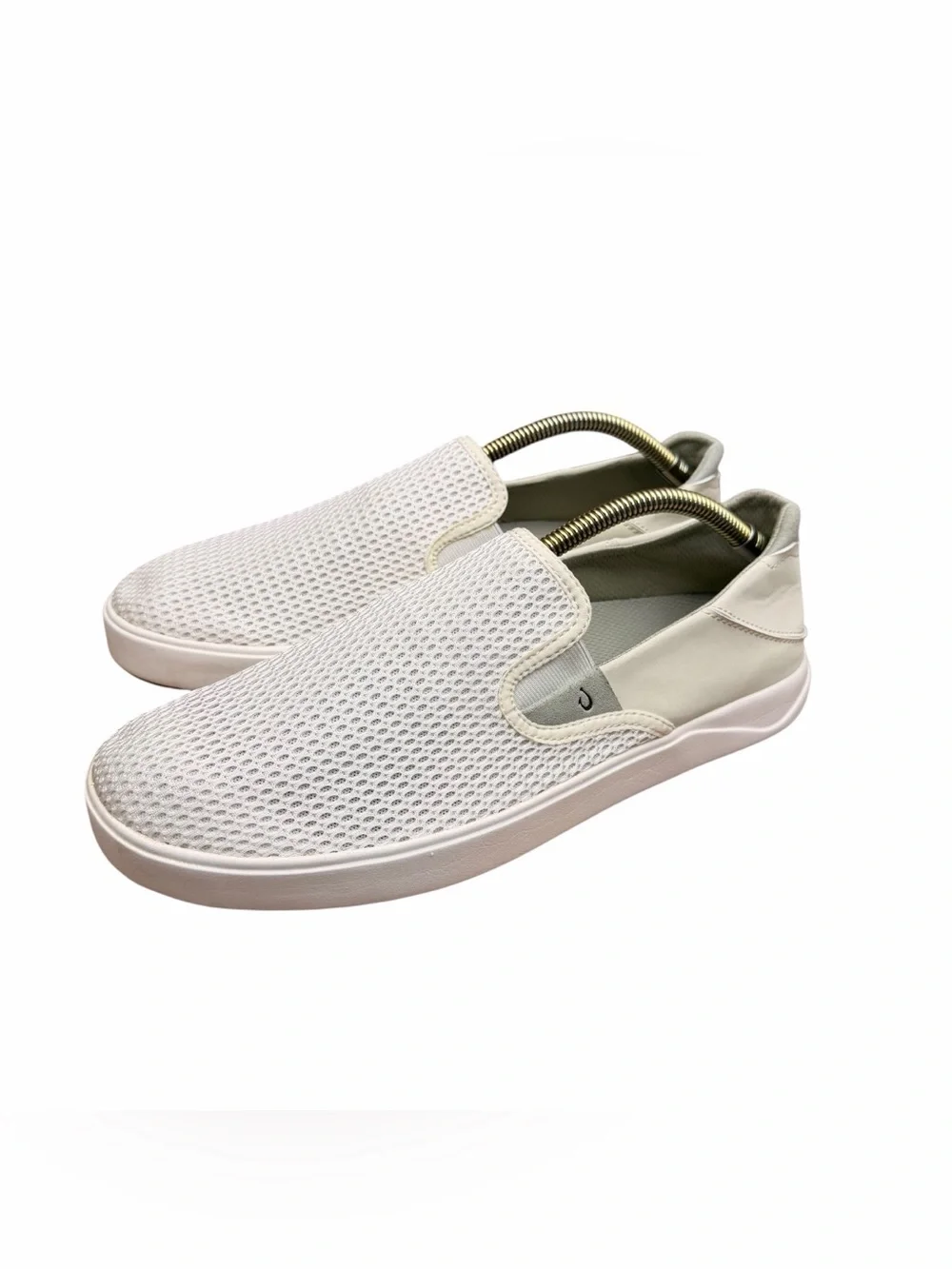 Olukai size 11 Pehuea Slip on Shoes Sneakers  White Slip-On Mesh Casual Shoes